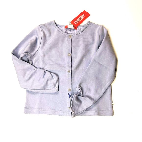 NWT Gymboree Girl Bonjour Provence Lavender Eyelet Knit Cardigan Size 9 - Picture 1 of 5